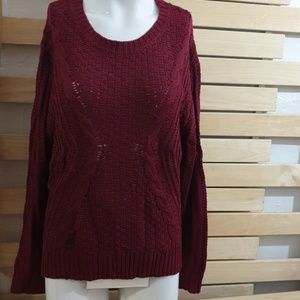 K.I.K.I.T Women's Sweater Wine Red  Size M New